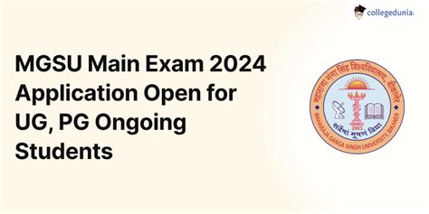 www univindia net|MGSU Main Exam 2024 Application Open for UG, PG Ongoing.